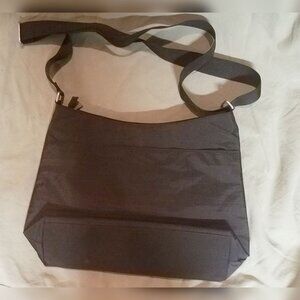 Black Heavy Duty Nylon Shoulder Bag Purse
